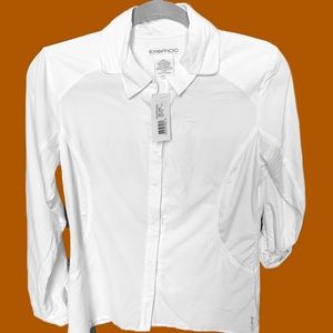NWT Exofficio white long sleeve women’s shirt size small